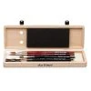 Da Vinci Casaneo And Cosmotop Spin Synthetic Brushes Wood Box Set