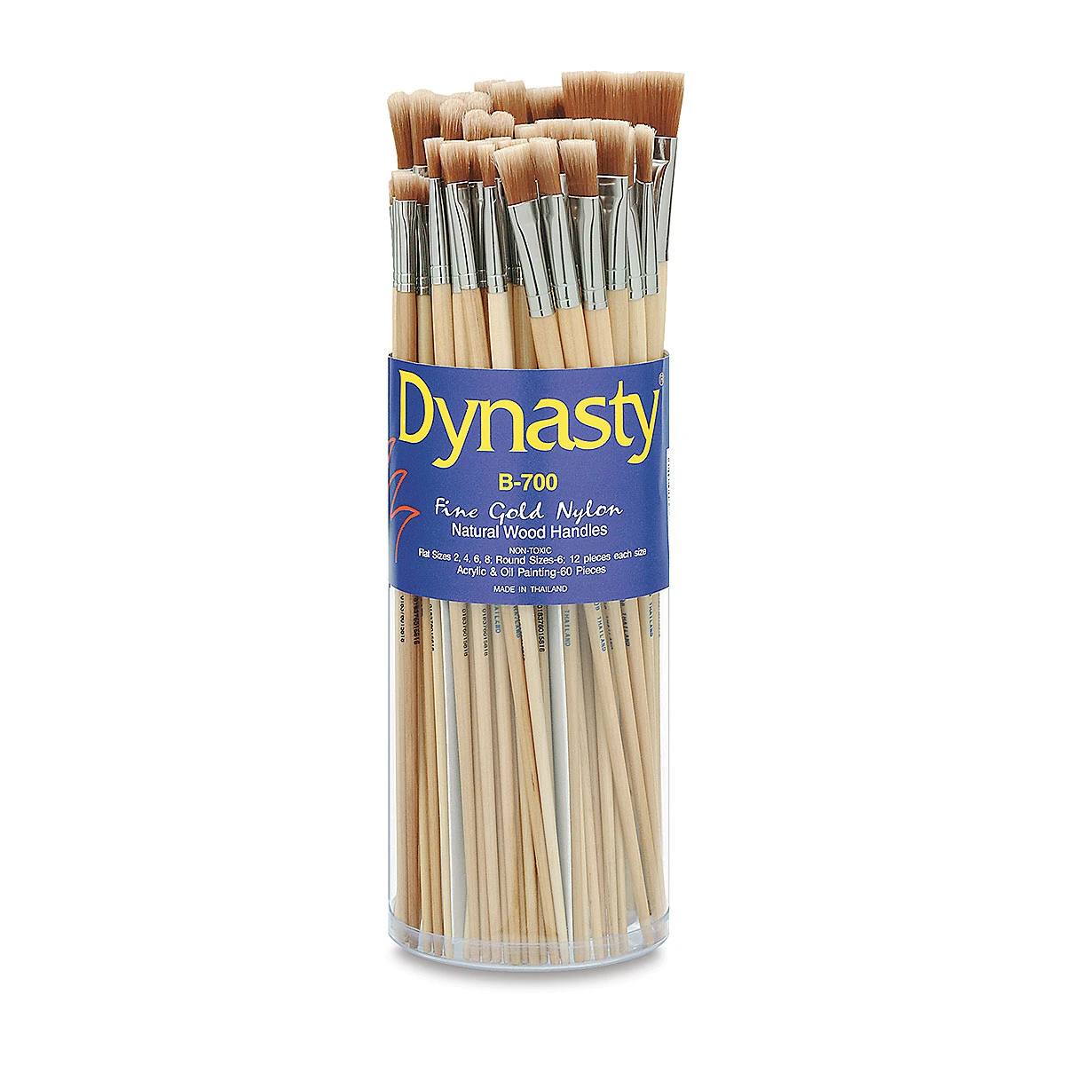 Dynasty Dupont Tynex Gold Nylon Acrylic Brush Canisters 4 Dynasty Dupont Tynex Gold Nylon Acrylic Brush Canisters - Image 4