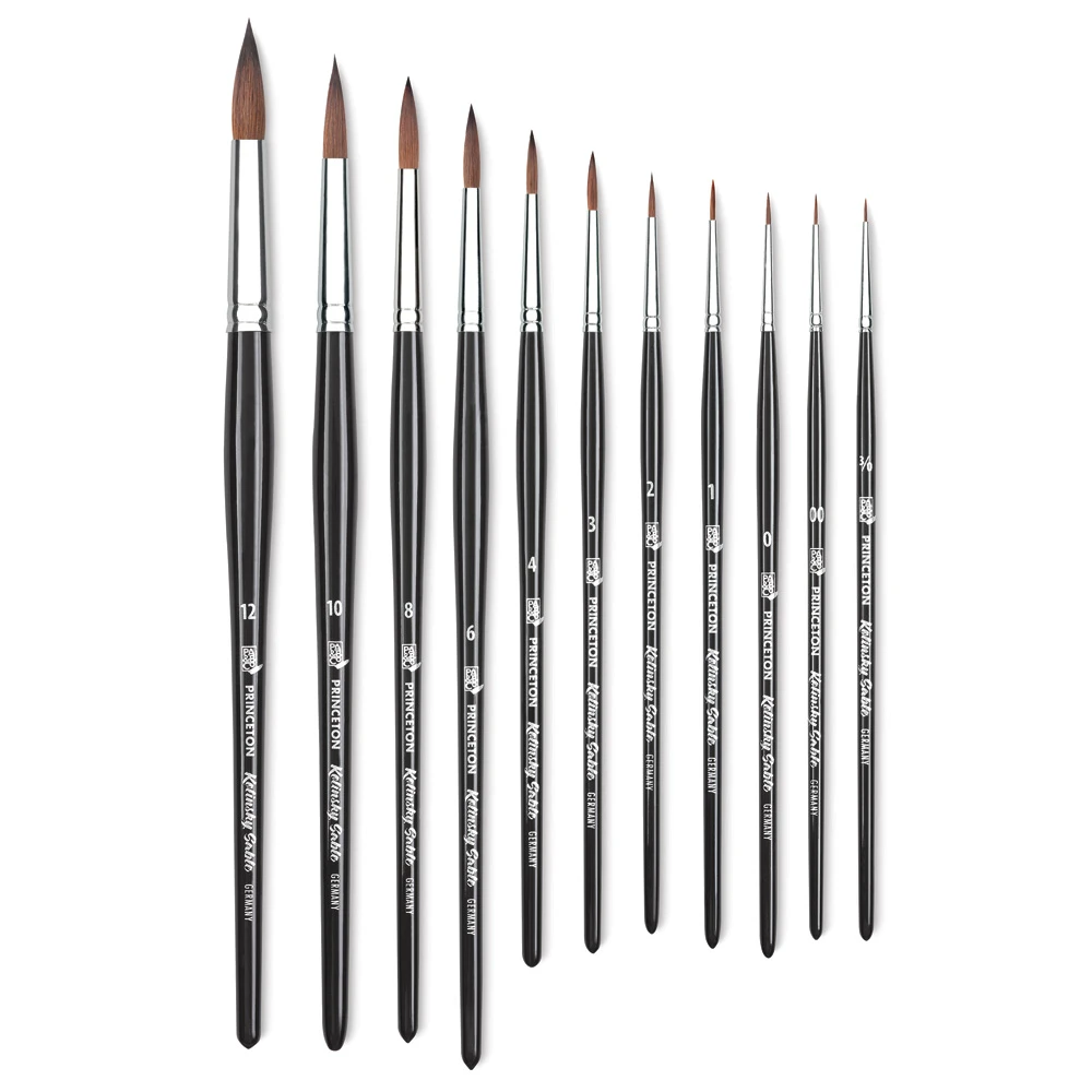 Princeton Siberia Series 7050 Natural Kolinsky Sable Brushes 2 Princeton Siberia Series 7050 Natural Kolinsky Sable Brushes - Image 2