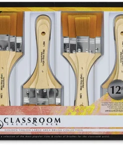 Royal & Langnickel Golden Taklon Classroom Value Packs