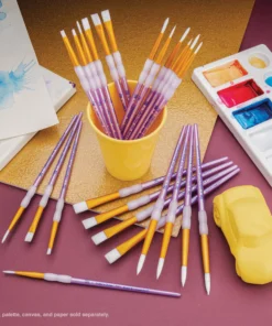 Royal & Langnickel Crafters Choice White Taklon Brush Value Packs -Canson Sale 06060 4024 2 4ww