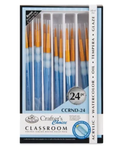 Royal & Langnickel Crafters Choice Golden Taklon Classroom Packs