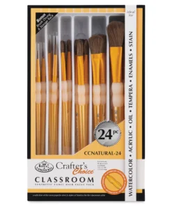 Royal & Langnickel Crafters Choice Synthetic Camel Hair Value Packs