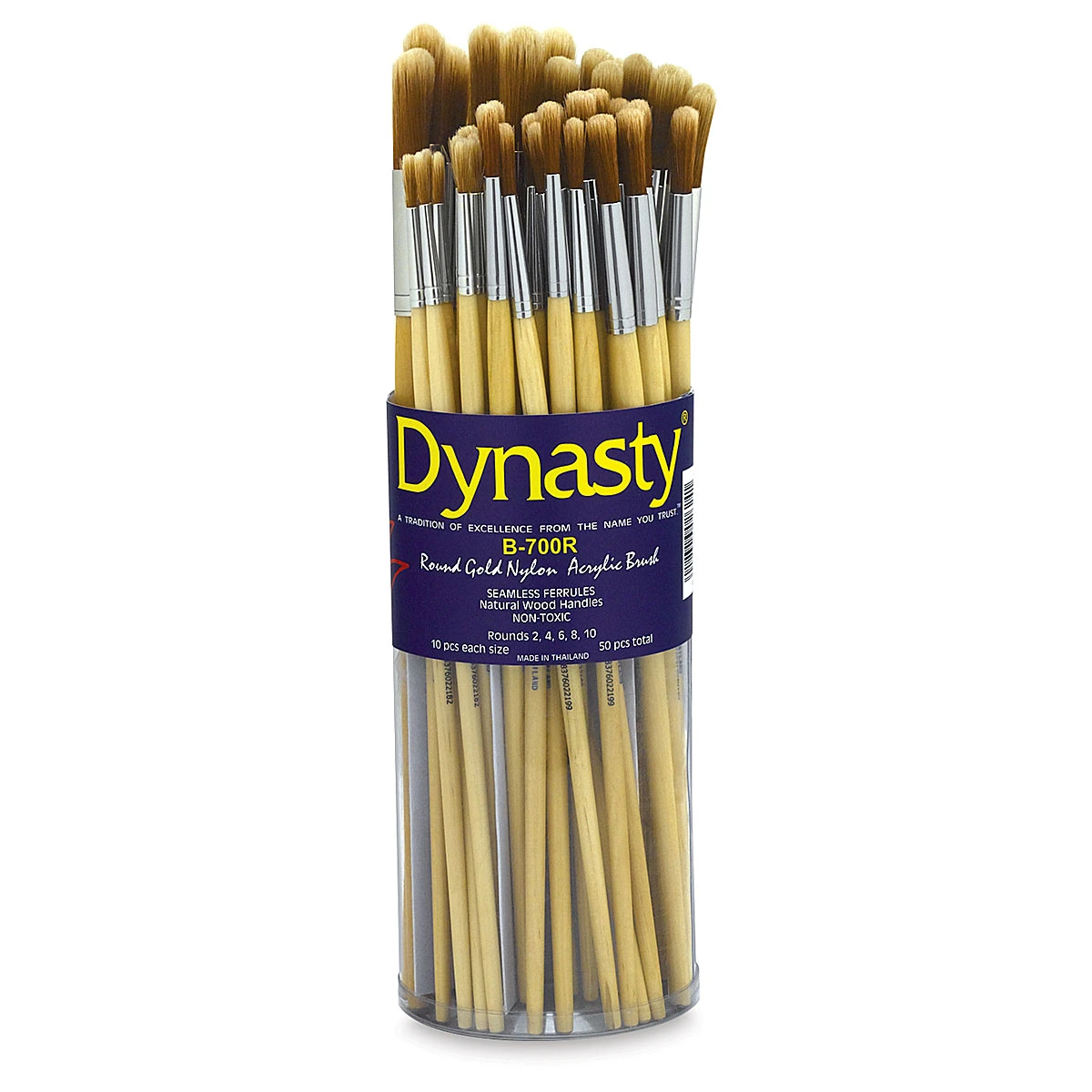 Dynasty Dupont Tynex Gold Nylon Acrylic Brush Canisters 1 Dynasty Dupont Tynex Gold Nylon Acrylic Brush Canisters