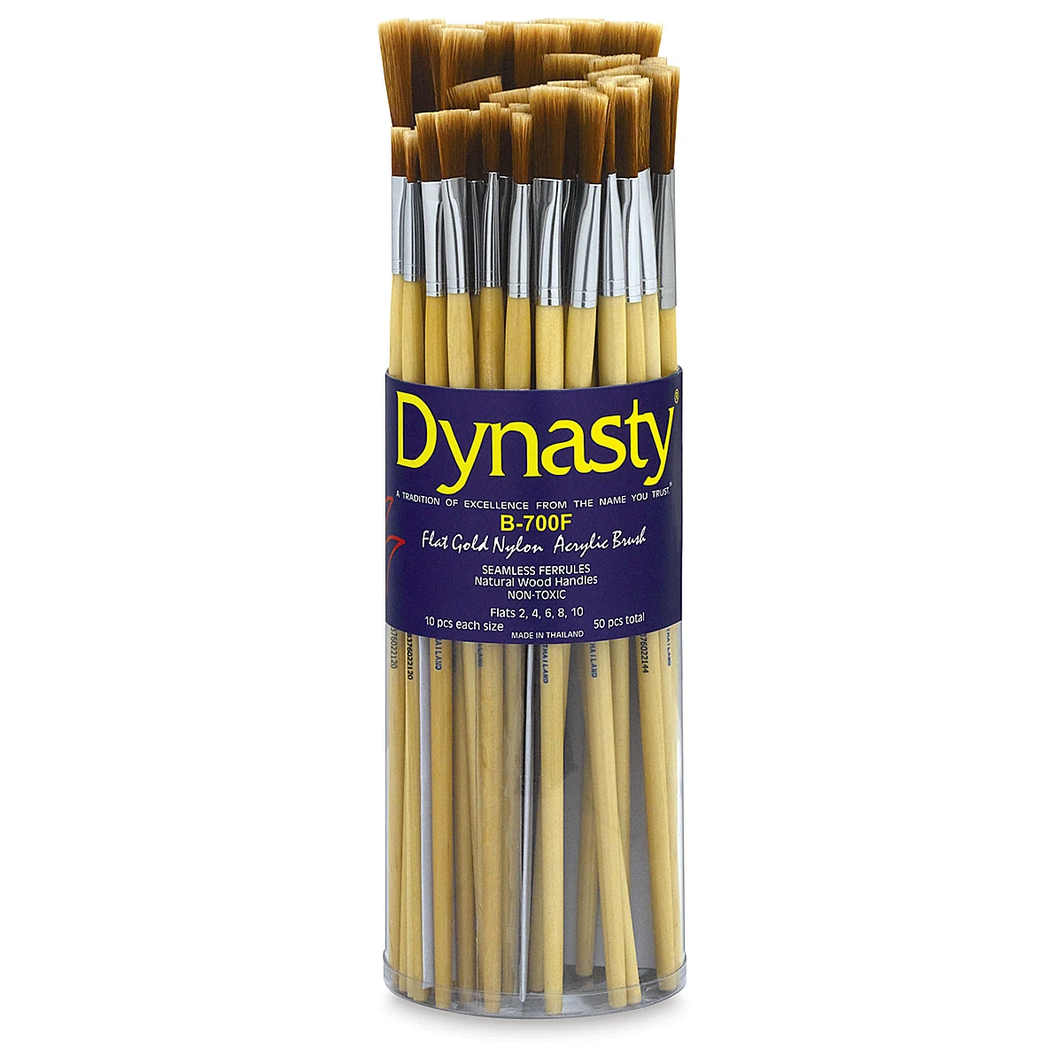 Dynasty Dupont Tynex Gold Nylon Acrylic Brush Canisters 3 Dynasty Dupont Tynex Gold Nylon Acrylic Brush Canisters - Image 3