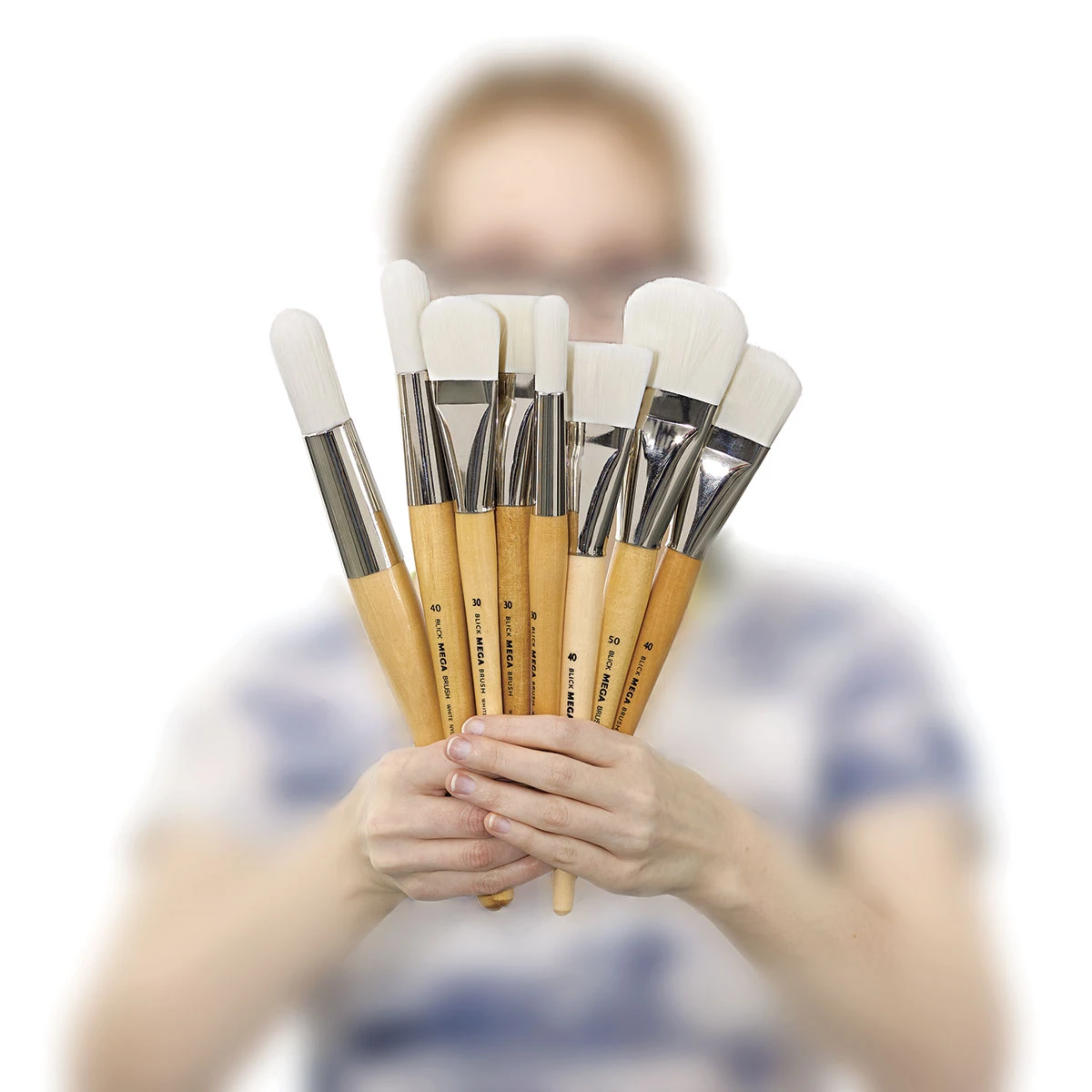 Blick Mega White Synthetic Brushes 6 Blick Mega White Synthetic Brushes - Image 6