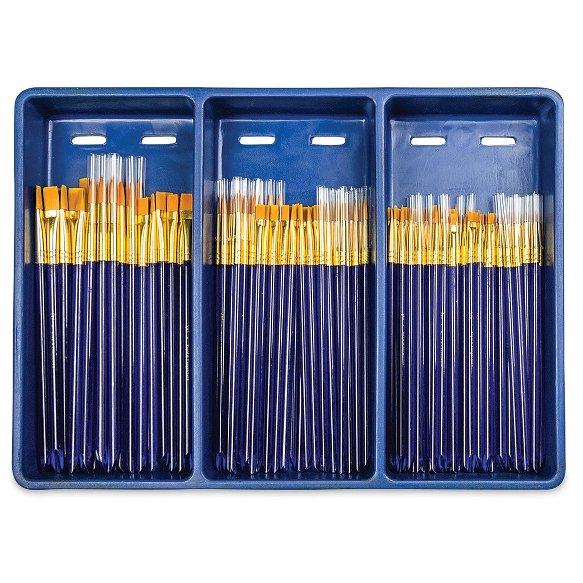 Royal & Langnickel Golden Taklon Acrylic Handle Classroom Brush Assortments 2 Royal & Langnickel Golden Taklon Acrylic Handle Classroom Brush Assortments - Image 2