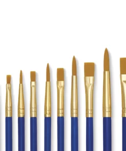 Royal & Langnickel Golden Taklon Acrylic Handle Classroom Brush Assortments 7 Royal & Langnickel Golden Taklon Acrylic Handle Classroom Brush Assortments -Canson Sale 06276 1019 3 4ww