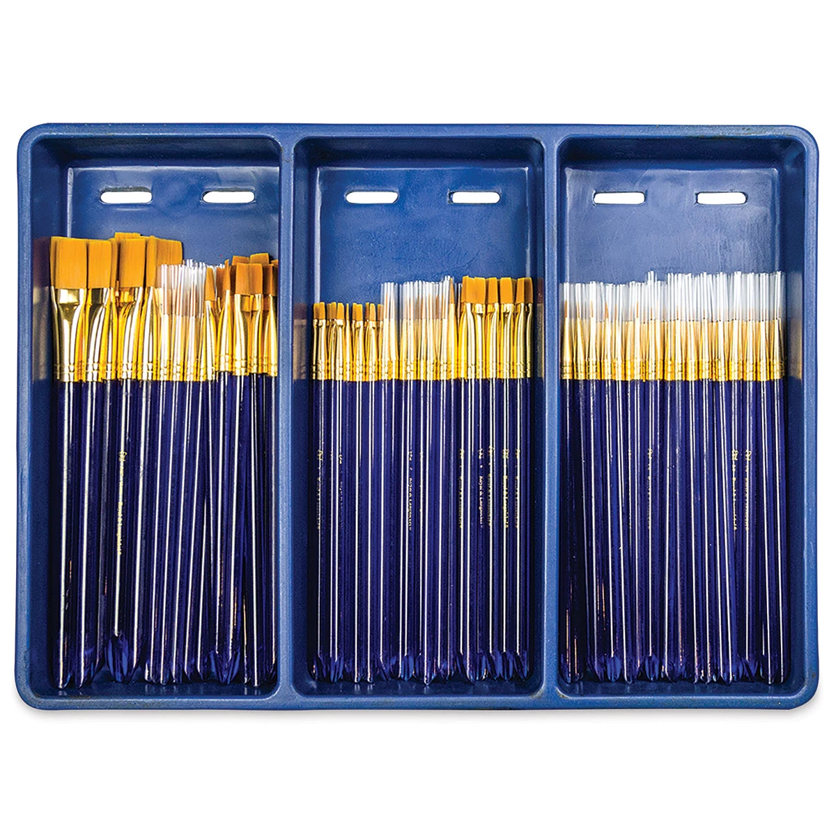 Royal & Langnickel Golden Taklon Acrylic Handle Classroom Brush Assortments 5 Royal & Langnickel Golden Taklon Acrylic Handle Classroom Brush Assortments - Image 5