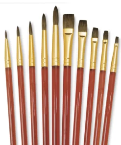 Royal & Langnickel Soft Natural Hair Acrylic Handle Classroom Brush Assortments