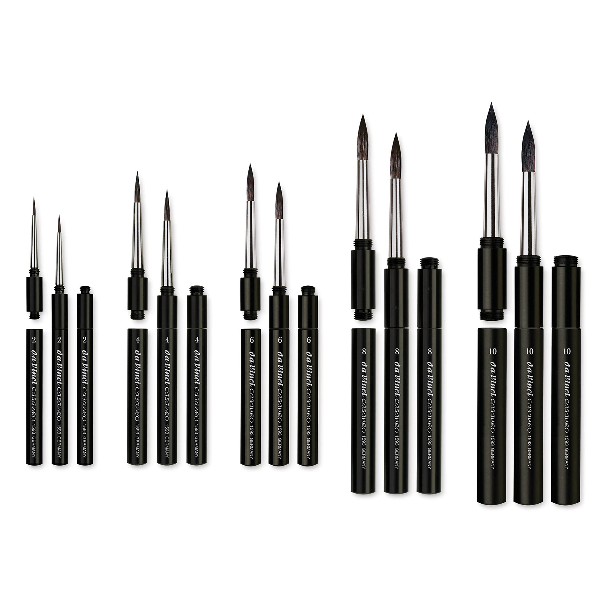 Da Vinci Casaneo Synthetic Squirrel Watercolor Travel Brushes 1 Da Vinci Casaneo Synthetic Squirrel Watercolor Travel Brushes