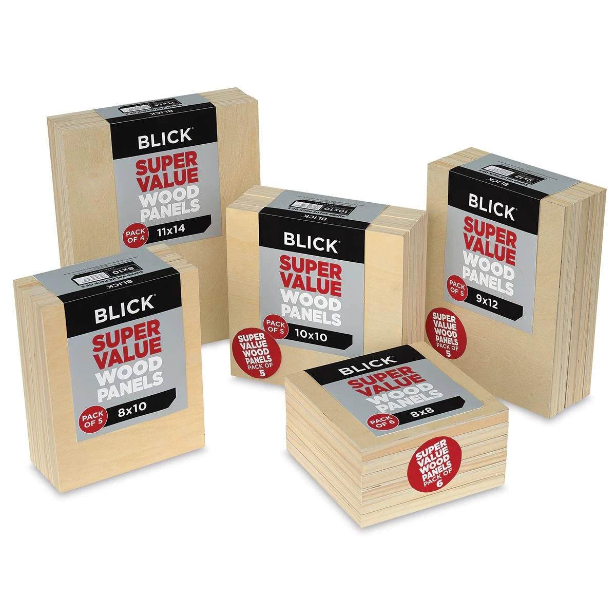 Blick Super Value Wood Panel Packs 1 Blick Super Value Wood Panel Packs