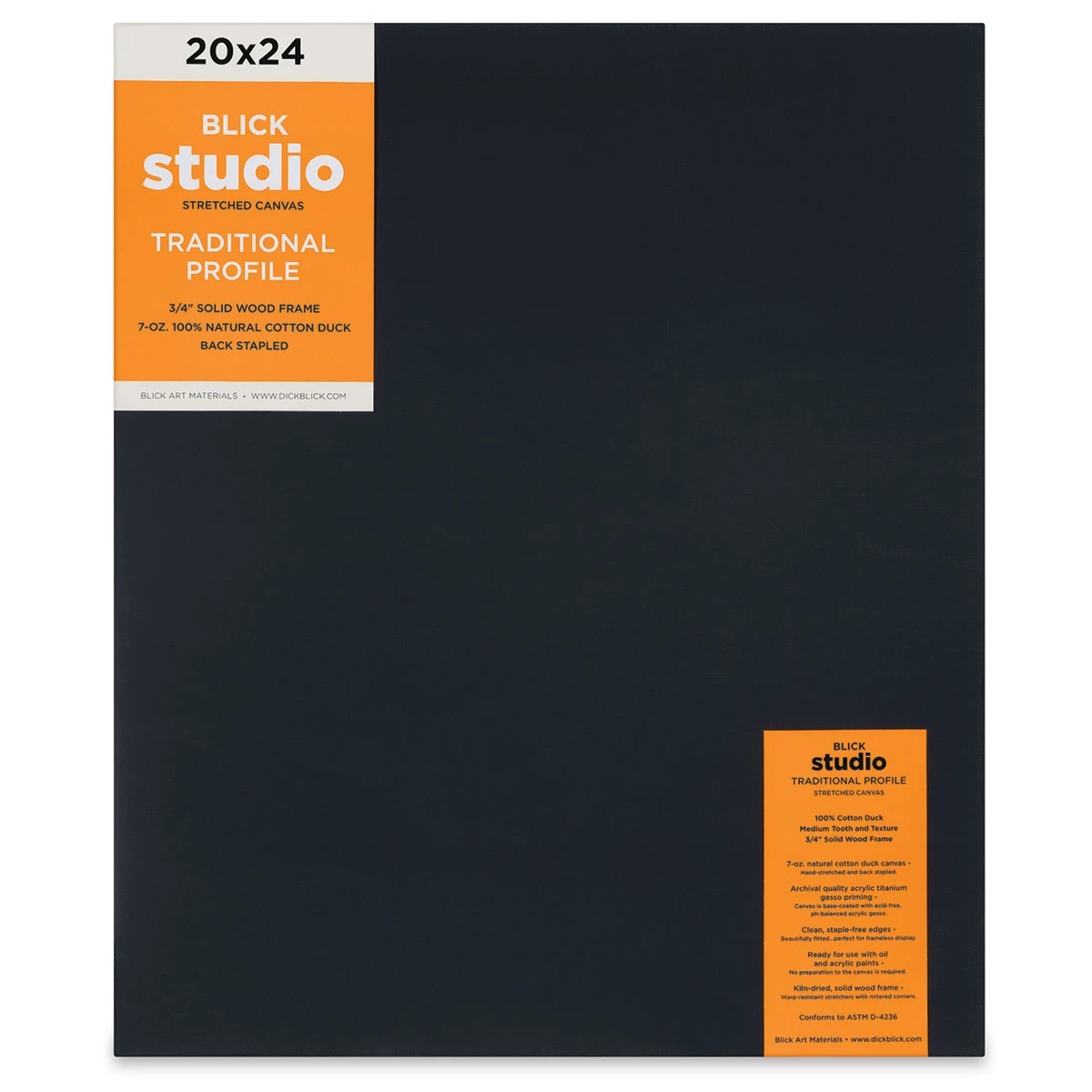 Blick Studio Black Cotton Canvas 2 Blick Studio Black Cotton Canvas - Image 2