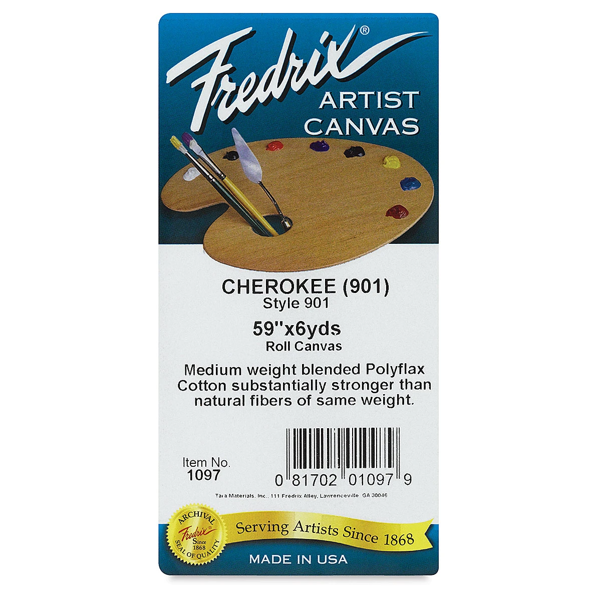 Fredrix Style 901 Polyflax Cherokee Portrait Acrylic Primed Canvas Rolls 2 Fredrix Style 901 Polyflax Cherokee Portrait Acrylic Primed Canvas Rolls - Image 2