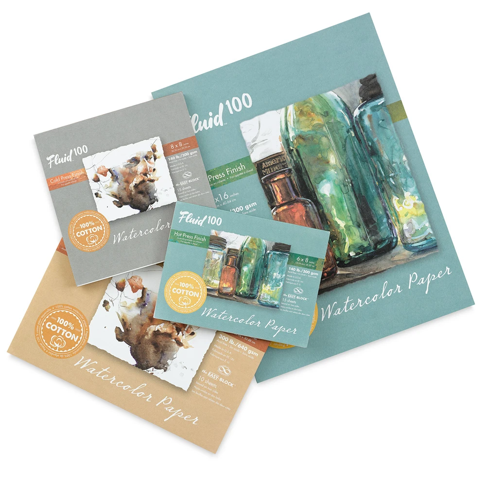 Fluid 100 Watercolor Paper Blocks 1 Fluid 100 Watercolor Paper Blocks