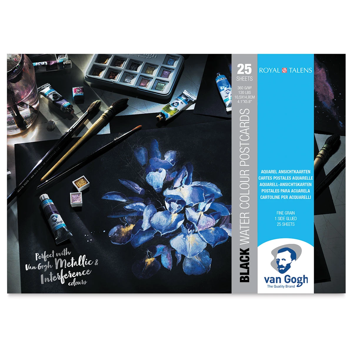 Van Gogh Black Watercolor Paper Pads 3 Van Gogh Black Watercolor Paper Pads - Image 3