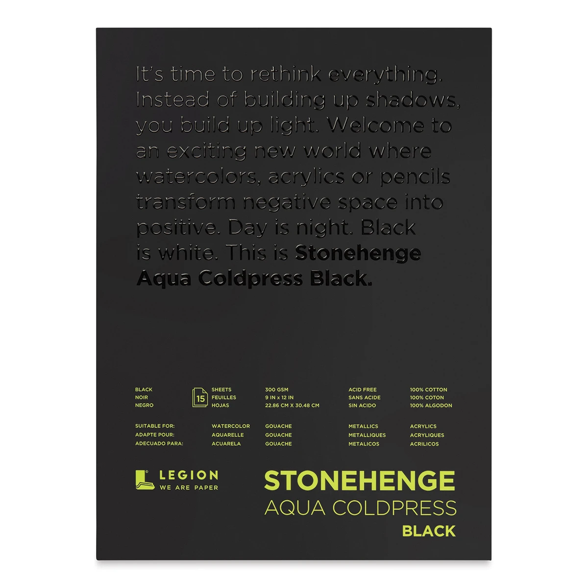 Legion Stonehenge Aqua Black Watercolor Paper Pads 3 Legion Stonehenge Aqua Black Watercolor Paper Pads - Image 3