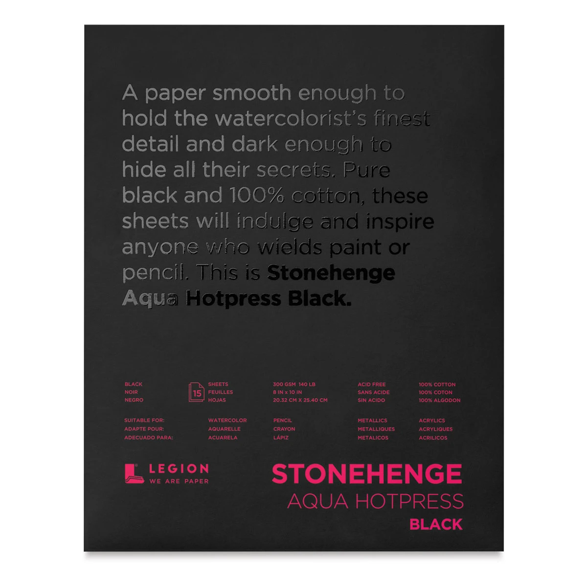 Legion Stonehenge Aqua Black Watercolor Paper Pads 5 Legion Stonehenge Aqua Black Watercolor Paper Pads - Image 5