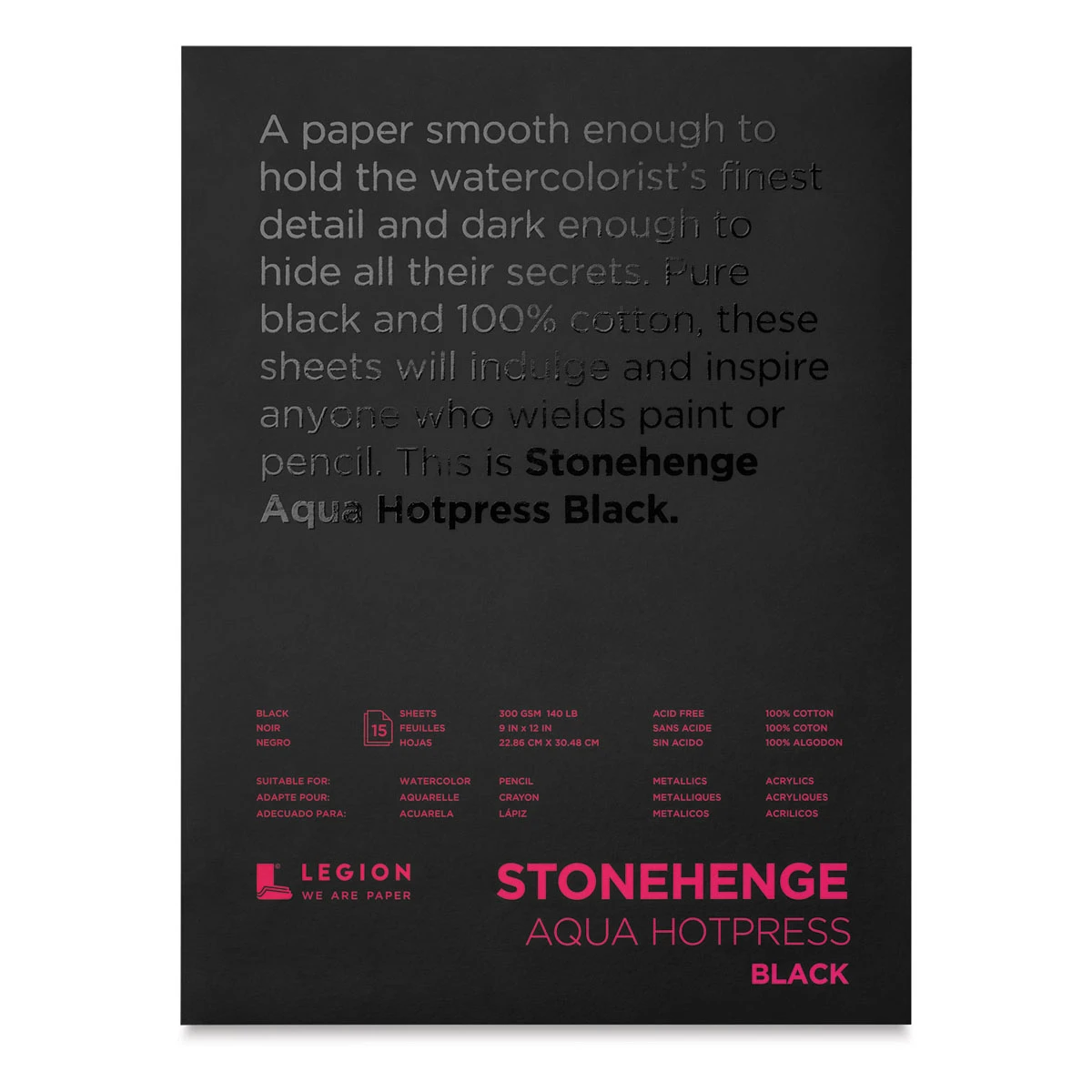 Legion Stonehenge Aqua Black Watercolor Paper Pads 6 Legion Stonehenge Aqua Black Watercolor Paper Pads - Image 6