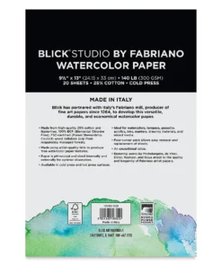 Blick Studio Watercolor Paper By Fabriano 6 Blick Studio Watercolor Paper By Fabriano -Canson Sale 10080 1021 1 4ww