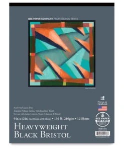 Bee Paper Heavyweight Black Bristol Pads