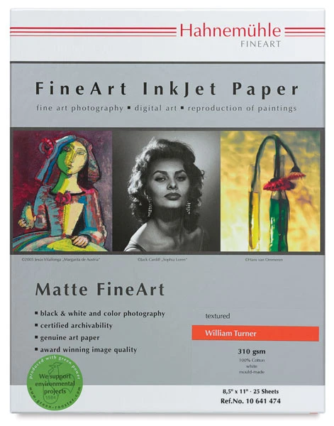 Hahnemühle William Turner Inkjet Paper 2 Hahnemühle William Turner Inkjet Paper - Image 2