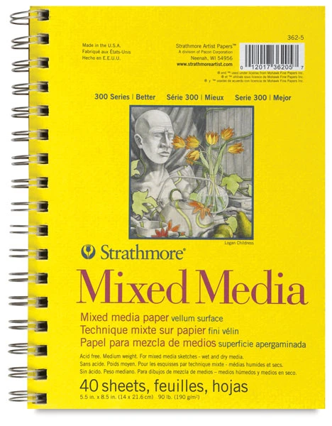 Strathmore 300 Series Mixed Media Pads 2 Strathmore 300 Series Mixed Media Pads - Image 2
