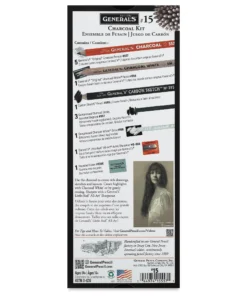 Generals Charcoal Pencil Drawing Kit No 15 -Canson Sale 20460 1009 2 4ww