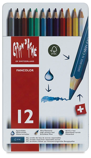 Caran D'Ache Caran DAche Fancolor Watercolor Pencil Sets 1 Caran D'Ache Caran DAche Fancolor Watercolor Pencil Sets
