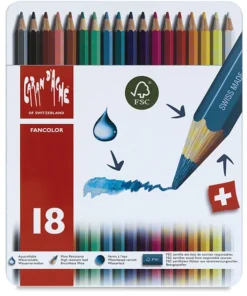 Caran D'Ache Caran DAche Fancolor Watercolor Pencil Sets 9 Caran D'Ache Caran DAche Fancolor Watercolor Pencil Sets -Canson Sale 22402 1018 3ww l
