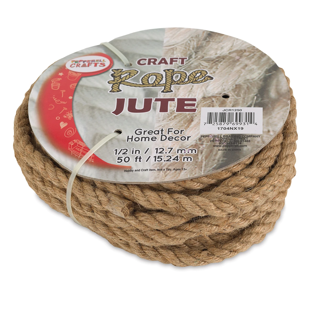 Pepperell Craft Natural Jute Craft Rope 3 Pepperell Craft Natural Jute Craft Rope - Image 3
