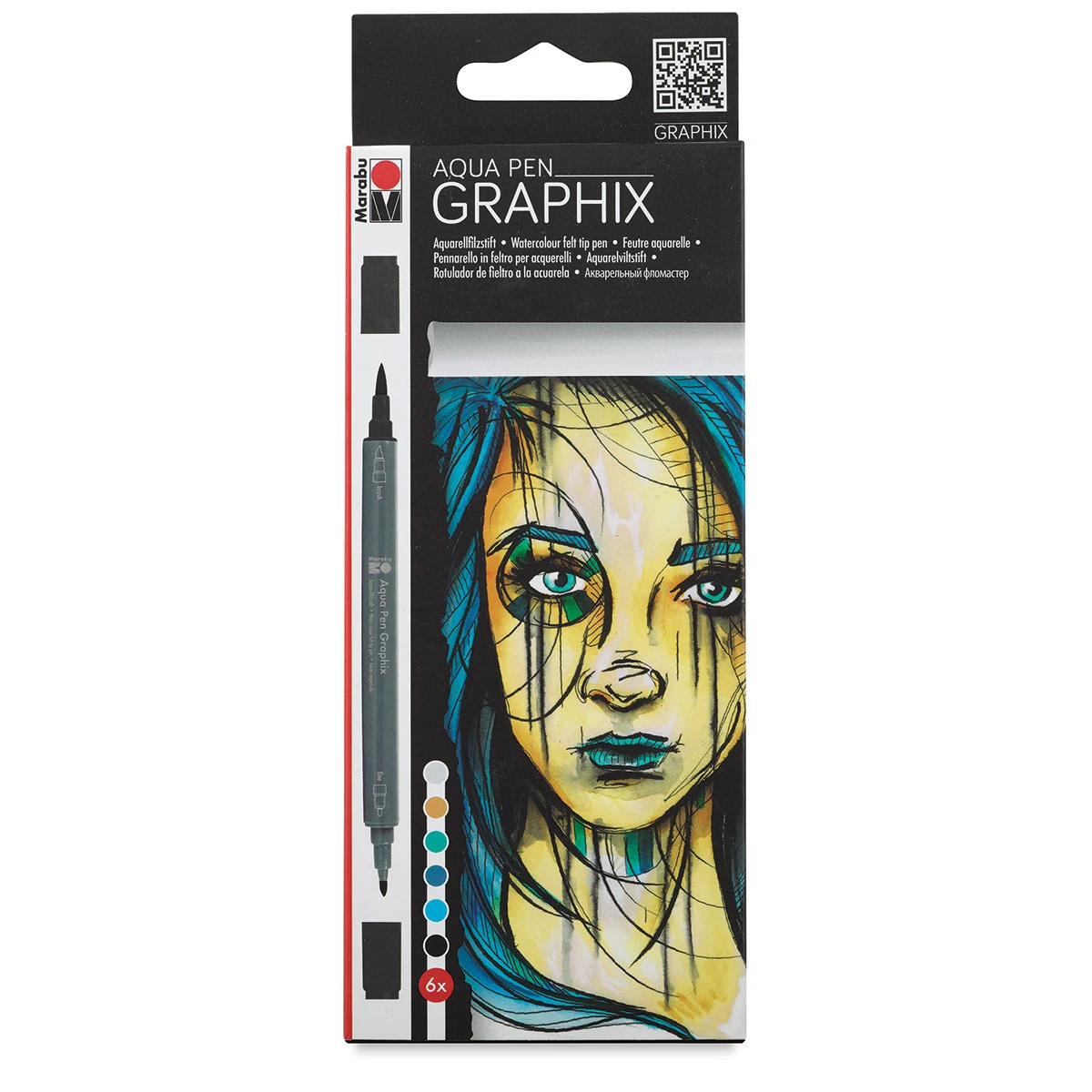 Marabu Graphix Aqua Pen Sets 6 Marabu Graphix Aqua Pen Sets - Image 6
