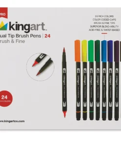 Kingart Dual Tip Brush Pen Sets