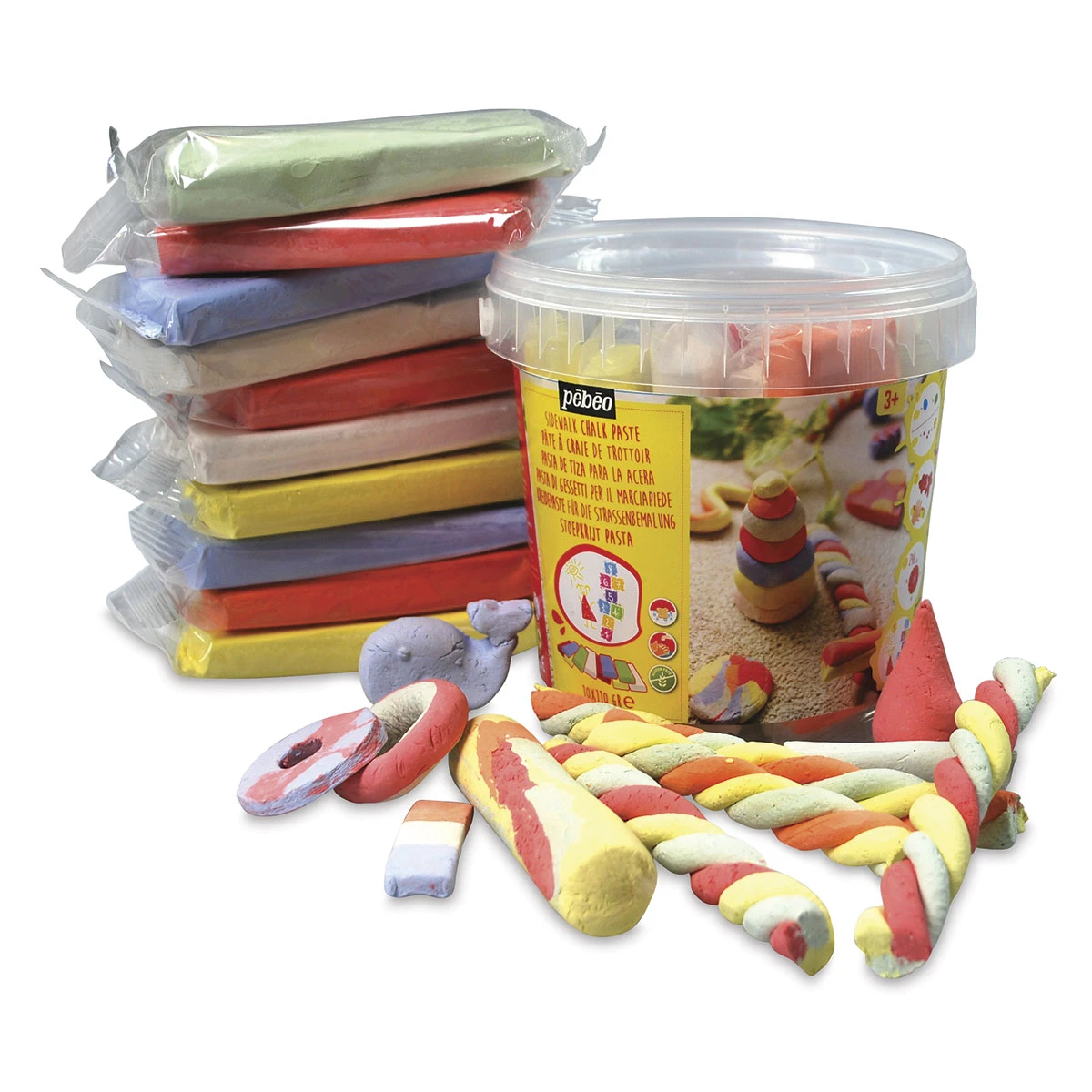 Pebeo Sidewalk Chalk Clay Pail 2 Pebeo Sidewalk Chalk Clay Pail - Image 2