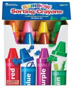 Learning Resources Rainbow Sorting Crayons Set