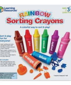 Learning Resources Rainbow Sorting Crayons Set -Canson Sale 50449 1001 4 4ww