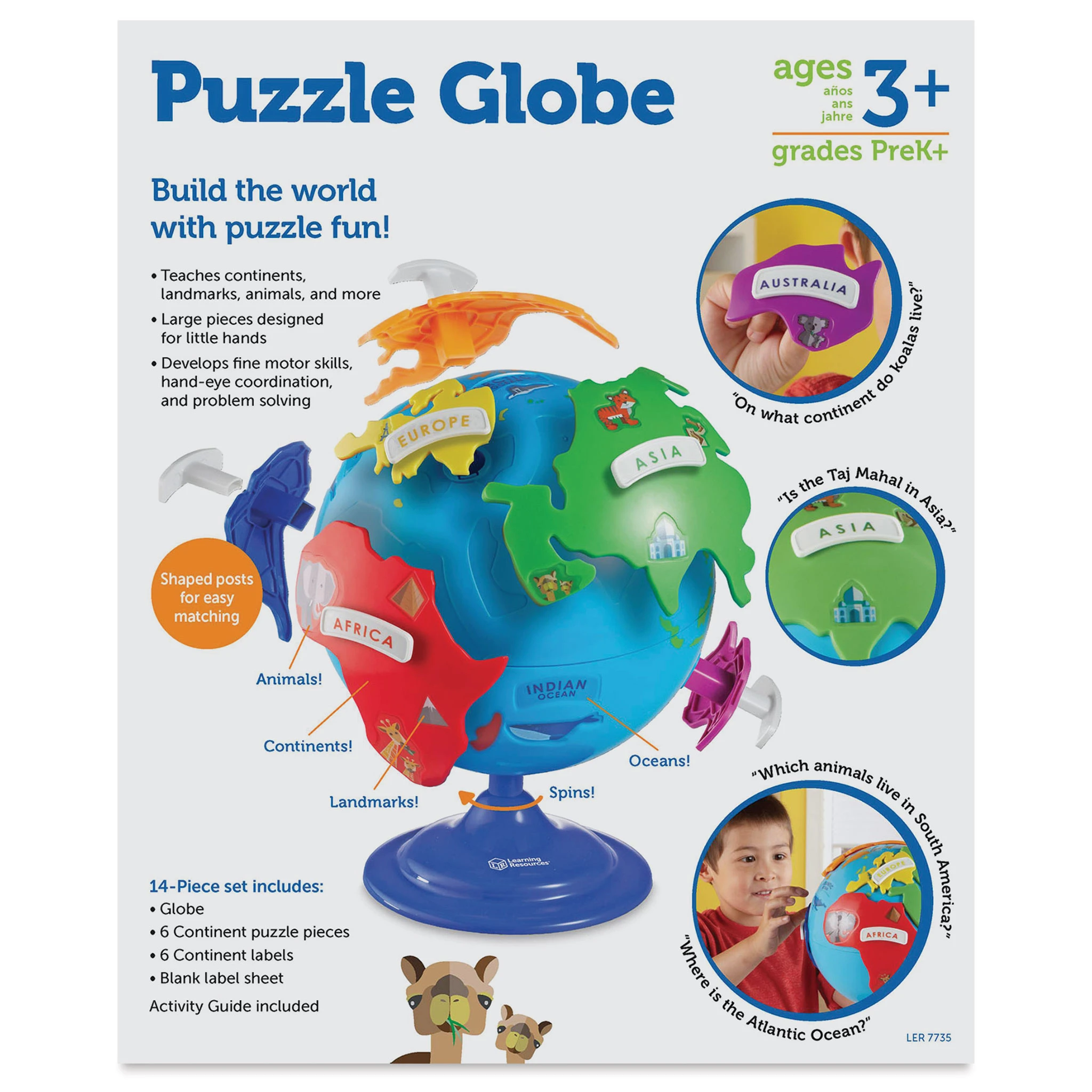 Learning Resources Puzzle Globe 3 Learning Resources Puzzle Globe - Image 3