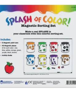 Learning Resources Splash Of Color Magnetic Sorting Set -Canson Sale 50449 1007 4 4ww