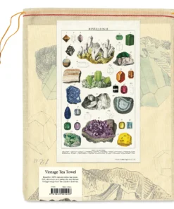 Cavallini Mineralogy Tea Towel -Canson Sale 60874 1010 1 4ww