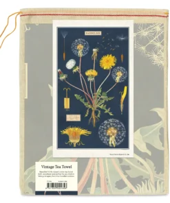 Cavallini Dandelion Tea Towel -Canson Sale 60874 1016 1 4ww