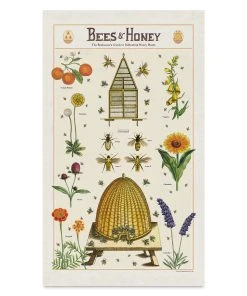 Cavallini Bees & Honey Tea Towel