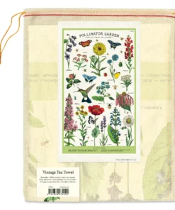 Cavallini Vintage Pollinator Garden Tea Towel -Canson Sale 60874 1022 2 4ww
