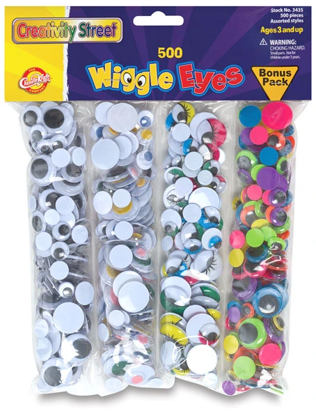Creativity Street Wiggle Eyes 500 Piece Pack 1 Creativity Street Wiggle Eyes 500 Piece Pack