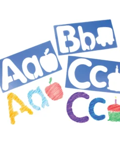 Roylco Big Alphabets & Pictures Stencils -Canson Sale 61719 1006 4 4ww