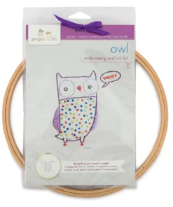 Penguin & Fish Embroidery Wall Art Kits -Canson Sale 62428 1002 M 4ww