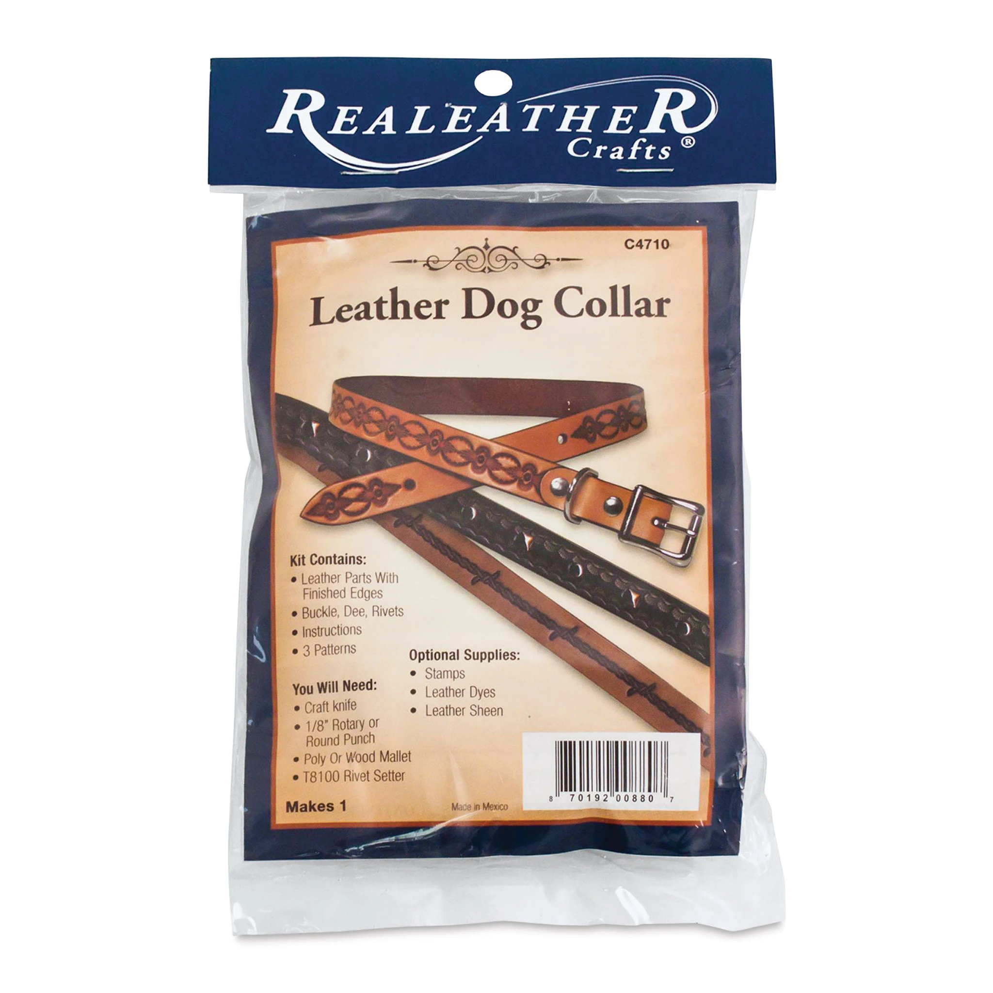Realeather Leather Dog Collar Kit 1 Realeather Leather Dog Collar Kit