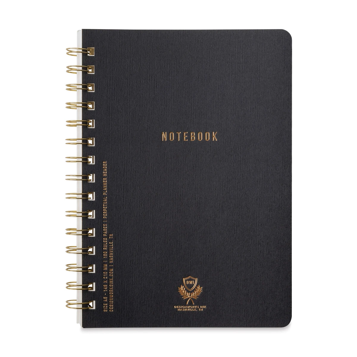 DesignWorks Ink Twin Wire Bound Crest Notebooks 1 DesignWorks Ink Twin Wire Bound Crest Notebooks