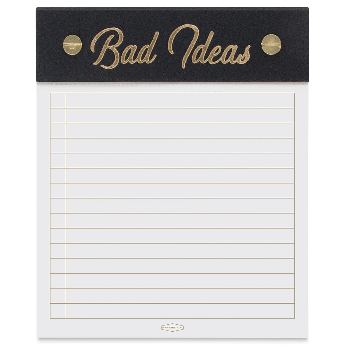 DesignWorks Ink Bad Ideas Post Bound Ledger 1 DesignWorks Ink Bad Ideas Post Bound Ledger