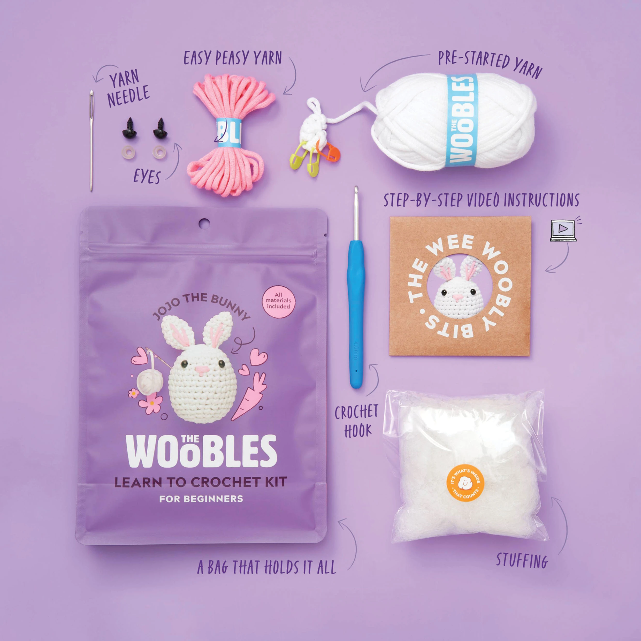 The Woobles Beginner Crochet Amigurumi Kits 4 The Woobles Beginner Crochet Amigurumi Kits - Image 4