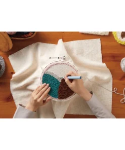 Clover Punch Needle Hoop -Canson Sale 62891 1007 3 4ww